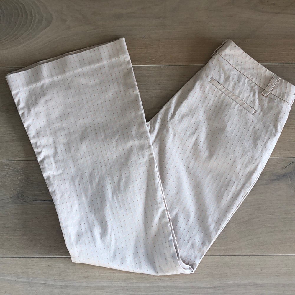 Womyn Cream Flat Front Pants Sz. 10 Office Wear